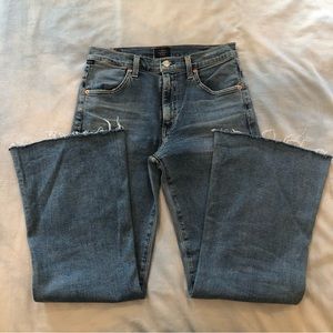 Citizens of Humanity CoH Chloe mid rise super flare cut hem size 27